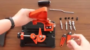 ขาตั้งเครื่องบดมุมอเนกประสงค์ เครื่องจับหนาพิเศษเหล็กหล่อฐานเหล็กที่แข็งแรง 0-45° เครื่องบดมุมแบบปรับได้มัลติฟังก์ชั่น