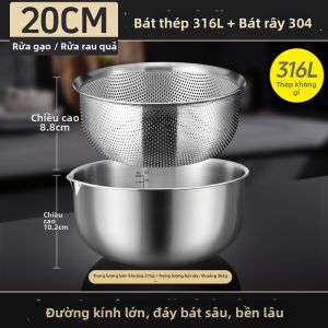 Bộ Dụng Cụ Rửa Rau Gạo Bát Đĩa Trong Nhà Bếp