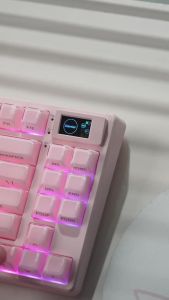 Womier | Womier SK80pro 75% Mechanical Keyboard Hot Swappable 3-Mode 2.4G/BT/USB-C RGB Backlit Keyboard with Multimedia Display