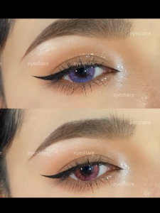 Eyeshare Sweet Pink Contact Lens 1pair/2pcs Provence Series Contact Lenses Doll Eyes 14.5mm Purple