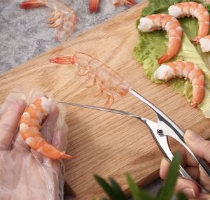 Dụng Cụ Kìm Bóc Vỏ Kẹp Tôm Đồ Hải Sản Thép Không Rỉ