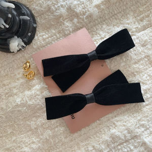 2pcs/Set Bow Hair Clips Velvet Bow Knot Barrettes Korean Hair Clip Side Pin Hairpin Women Hair Accessories