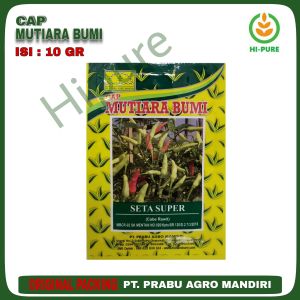 BENIH CABAI CABE RAWIT PEDAS SETA SUPER ISI 10 GR (Sekitar 1.500-1.900 butir benih) TIPE TEGAK CAP MUTIARA BUMI