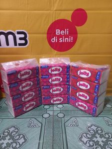 (Paket 12 Pcs) Tissu Jolly 200 Sheet Ekonomis 12 Pack Tisu Jolly Facial Tissue 2ply 200sheet TISU WAJAH