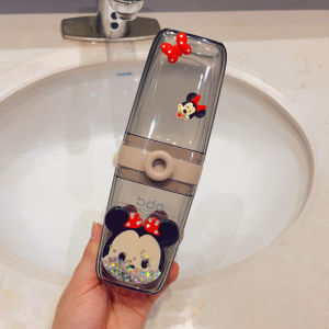 Travel Wash Cup Suit Portable Gargle Cup Tooth Mug For Home Couple Toothbrush Toothpaste Tooth Set Box Travel Punch-Free