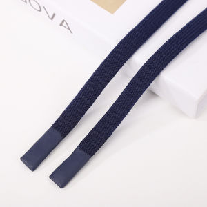 Sports Pants Waist Rope Colorful Drip Glue Head Sweatshirt Hat Rope 1.2cm X 140cm Hollow Flat Rope Clothing Accessories