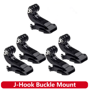 J-Hook Buckle Mount J Hook Helmet Adapter For GoPro Hero 13 12 11 10 9 8 SJCAM Insta360 AKASO DJI Osmo Action Camera Accessories