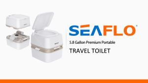 SEAFLO Multifunctional Injection Portable Toilet | Camping Toilet | Marine Boat RV Caravan Portable WC