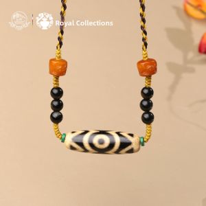 POTALA PALACE | Tibetan Dzi Beads Amulet Necklace Pendant