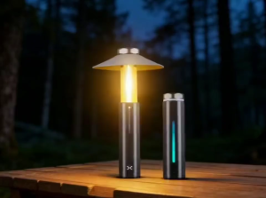 Telescopic Multifunctional Camping Light 2-in-1 LED Flashlight & Lantern Magnetic Base Type-C Rechargeable Portable 6 Modes Torch for Outdoor Camping Hiking & Emergency Use