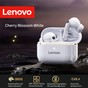 Lenovo | Lenovo Bluetooth 5.4 earbuds with ANC long-lasting battery USB-C port compatible with Android & iPhone ideal for sports/gym