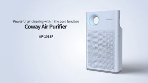 Máy lọc không khí Coway Classic AP-1018F | Diện tích 33m2 | Hệ thống lọc 4 bước giúp loại bỏ 99.99% vi khuẩn lọc lông thú cưng đèn LED hiển thị chất lượng không khí | Hàng chính hãng