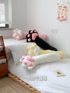 Cod หมอนตุ๊กตานุ่ม รูปอุ้งเท้าแมวน่ารัก ยาว 80 ซม. สําหรับตกแต่งห้องนอน ของขวัญวันเกิด