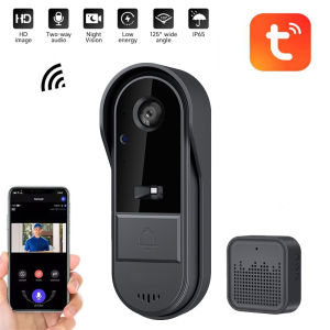 Wireless WIFI Doorbell Video Intercom Door Bell with Camera Tuya Smart Home for Security Protection PIR Motion Detection