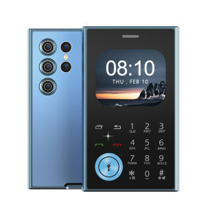 SERVO V8 Mini Mobile Phone 2.01" HD Round Screen Dual SIM Card Speed Dial Magic Voice FM Radio Flashlight Small Cellphone Type-C