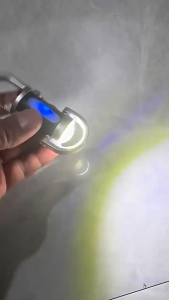 Keychain Flashlights Type-C Rechargeable Super Bright Keychain Flashlight  EDC & COB  7 Light Modes
