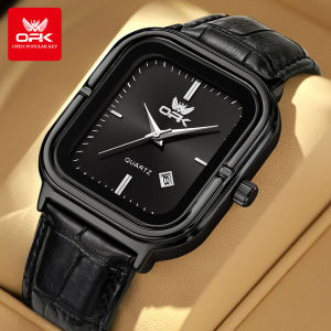 Đồng hồ OPK cho nam ban đầu thương hiệu không thấm nước 2025 dây da kinh doanh lịch đồng hồ thời trang giản dị với Hộp quà tặng