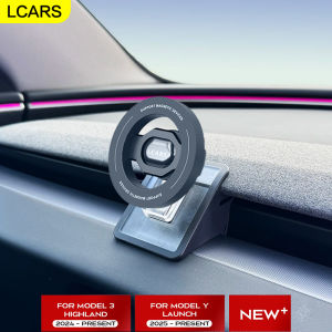 Magnetic Phone Holder for Tesla Model 3 Highland 2024 & Model Y Launch 2025 Anti Vibration Car Mount Bracket Car Accessory