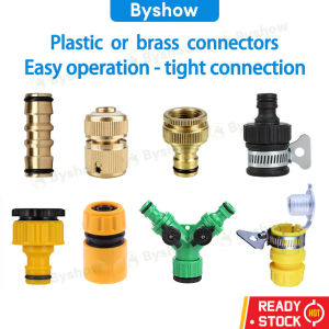 Byshow Plastic or Brass universal adapter quick pipe connector water tap garden irrigation hose connector adapter Gardening Tool