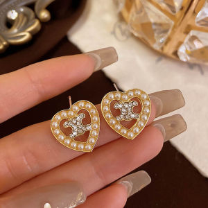 Hoa Tai Ngọc Trai Sang Trọng Dành Cho Nữ Thiết Kế Pháp Thanh Lịch Mới Về Trang Sức Thời Trang Phụ Kiện Tai