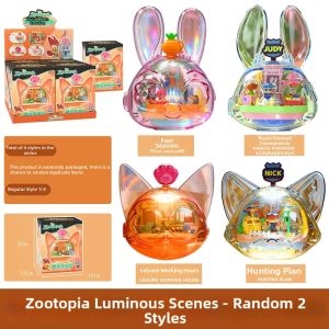 KADONLE | Rotating Magnetic Toy Figurine Zootopia Scene