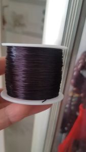 Cuộn Dây Thun CO GIÃN màu Đen xỏ vòng hạt chuỗi giá 40k/1 cuộn ạ