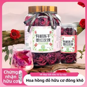 Cánh Hoa Hồng Đỏ Tươi Sấy Khô Organic Không Chứa Lưu Huỳnh