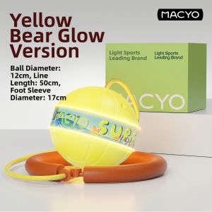 MACYO | Glowing Bouncing Ball Foot Toy Outdoor Fitness Toy