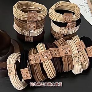 ยางรัดผมยืดหยุ่นหมี โบว์ สินค้าพร้อมส่งในไทย