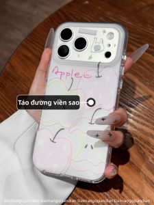 DAIMANG | Korean Ins Style Pink and White Stripe Star Graffiti Case Full Protection Non-collision Artistic AI Key Compatible
