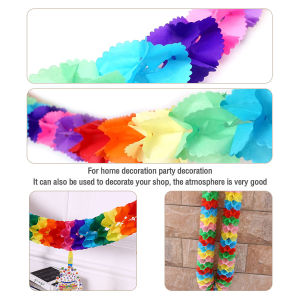 ZEO Rainbow Compression Flower Garland Birthday Party New Year Festival Christmas Decorate Fun Game Gifts