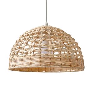 JOYINLED Mây Dệt Mặt Dây Đèn 28CM Vòng Bóng Đèn Chùm E27 Đèn Cho Phòng Ngủ Trang Trí Phòng Khách Handmade Ánh Sáng