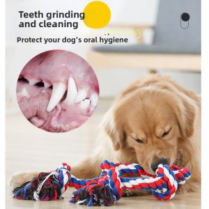 MONLEYTA | Large Dog Chew Rope Toy Tug Of War Interactive Teeth Grinding Exercise Tire-consuming Durable Rope For Powerful Canines