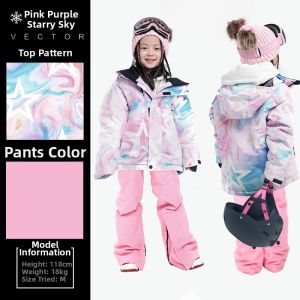 VECTOR | Warm Kids Skiing Suit For Girls