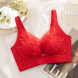 White Intimates Womens Small Chest Boutique Breast Holding Push-up Adjusting Bra Thin Summer Lace Wireless Bra