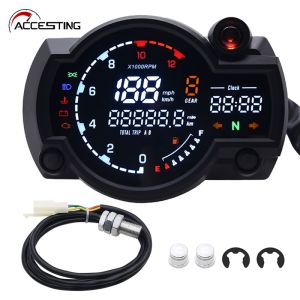 Upgraded RX2N odometer instrument universal LCD digital speedometer motorcycle instrument panel adjustable up to 299KM/H