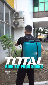 Bình xịt TOTAL THSPP4161 16L Dụng cụ xịt thuốc cần chữ Y điều chỉnh phun vòi phun từ phun mạnh đến phun sương thùng lớn