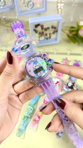 Jam Tangan Anak Karakter Dengan Musik Lampu dan Tali Karet Desain Karakter Lucu yang Bisa Diputer