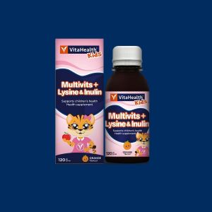 VitaHealth Kids Multivits + Lysine & Inulin 120ML / 2X120ML [ EXP DATE : 17/7/2026 ] [KIDS MULTIVITAMIN ORANGE SYRUP ]