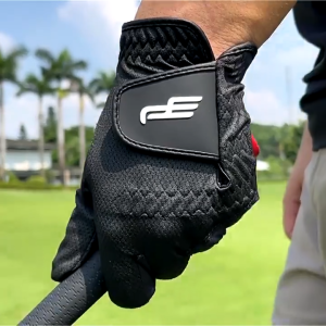 🇲🇾 READY STOCK 🇲🇾PLAYEAGLE Mens Left Hand Golf Glove Black Breathable Anti-Slip Nano Fabric Golf Training Glove