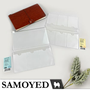 Kantong Kartu / Aksesoris / Card / Zip / Zipper / Ziplock Pockets / Bags for Travelers Notebook Samoyed TVPC-B