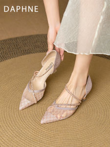 Daphne | Pointed Toe Crystal Fine Heel Ladies High Heels