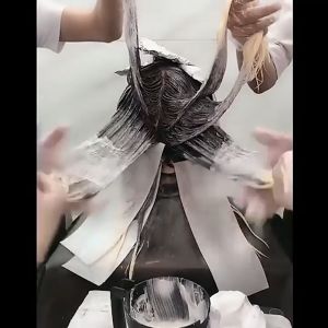 50 Pcs Kertas Isolasi Pewarna Rambut Dapat Digunakan Kembali Kertas Cat Rambut 15*42cm 11*40cm