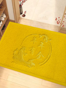 ผ้าพันคอไหมสีทองสำหรับประตูบ้าน สีเหลือง ผ้าพันคอไหม ป้องกันการตกค้างของฝุ่น ป้องกันการสึกหรอ ป้องกันการเปื้อน สไตล์เรียบง่าย