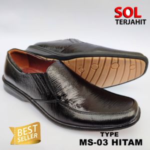 Sepatu Pantofel Sepatu Kantor Pria Kulit Sapi 100% Kulit Sapi SOL Sudah Terjahit Sehingga KUAT