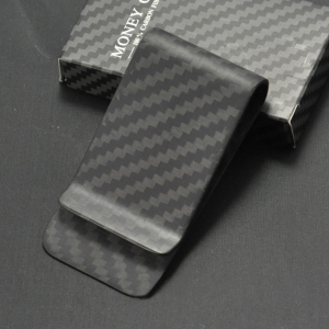 Durable Lightweight Forged Carbon Fiber Money Clip RIFD Blcoking Card Holder Wallet for men