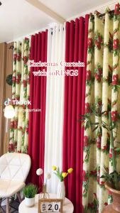 MADRAZO`S 10 RINGS - Ribbonet Christmas Curtain - SOLD PER PC - 5FT up to 9FT LONG