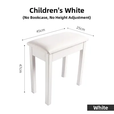 Adjustable Height Solid Wood Piano Bench