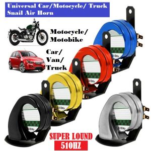1Pc Car Horn Loud 12v Bm Horn Snail Horn Siren Air Horn Honk Motorcycle Horn Train Lorry Van Music Horn Universal 130DB Car Accessories Aksesori Kereta Bunyi Kuat Siput Horn Motosikal Hon Motor Moto Van Lori