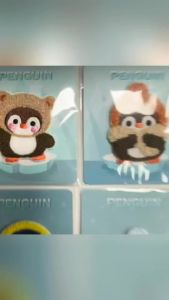1 Piece Cute Plush Penguin Embroidered Cloth Sticker Scarf DIY Hat Gloves Clothing Accessories